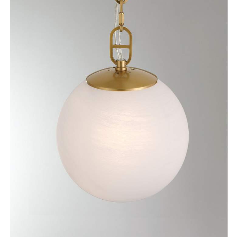 Image 4 Minka Lavery Marbelle 1-Light 7.25-in Legacy Brass Indoor Pending Lighting more views