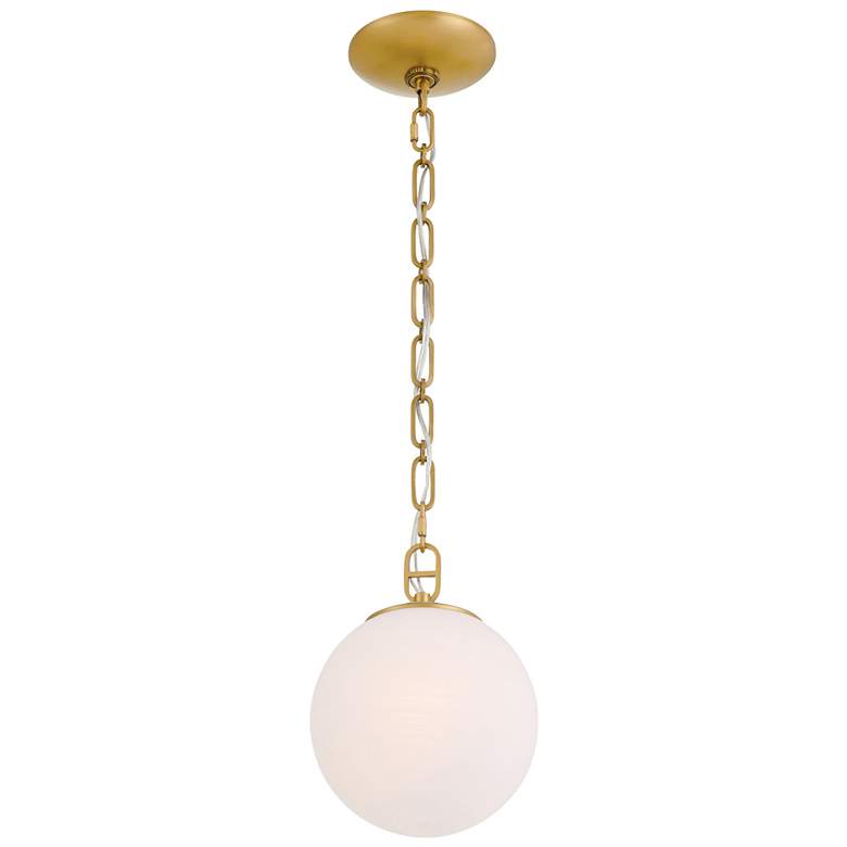 Image 5 Minka Lavery Marbelle 1-Light 7.25-in Legacy Brass Indoor Pending Lighting more views