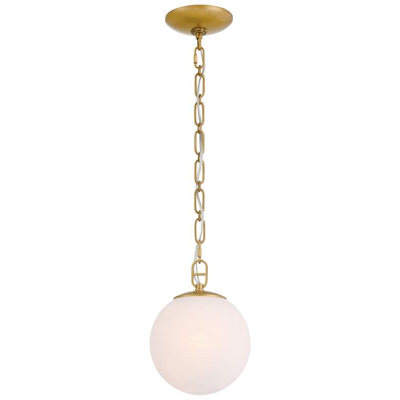 Image 6 Minka Lavery Marbelle 1-Light 7.25-in Legacy Brass Indoor Pending Lighting more views
