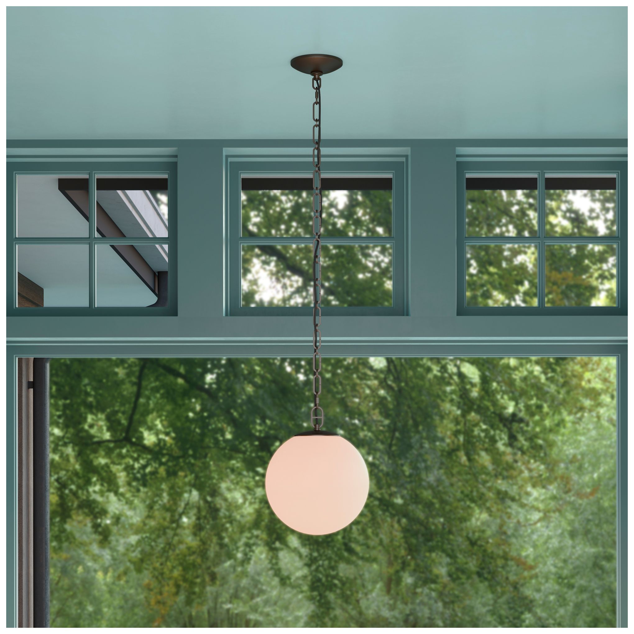 Image 2 Minka Lavery Marbelle 1-Lt 10-in Dark Bronze Mini Pendant with Glass Shade more views