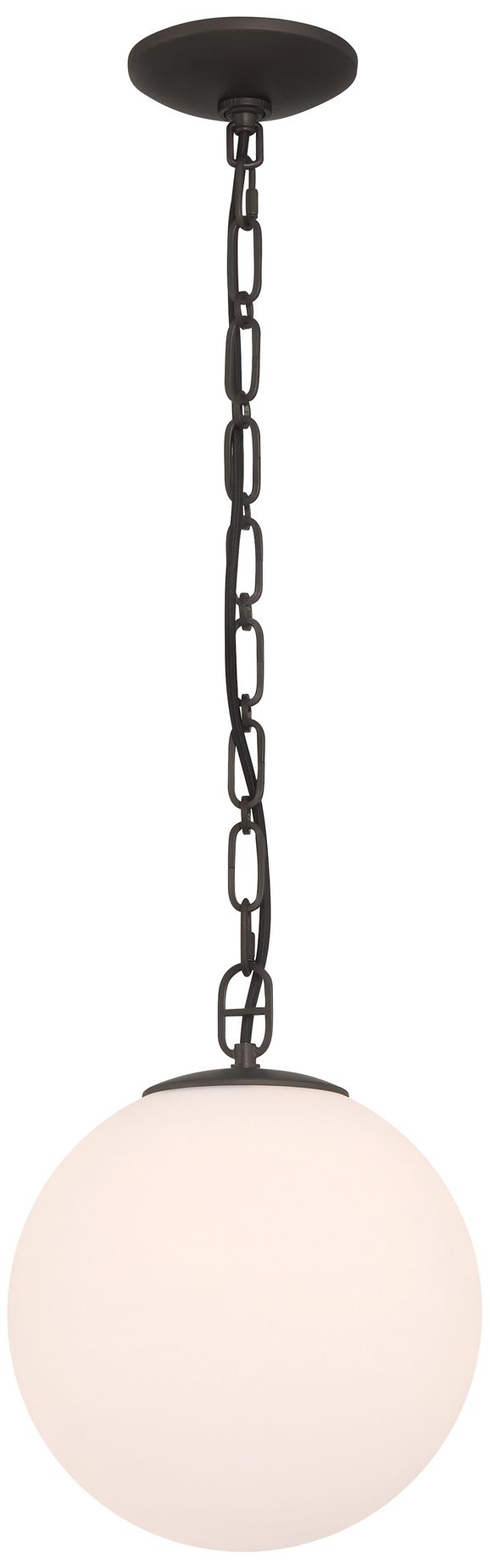 Image 7 Minka Lavery Marbelle 1-Lt 10-in Dark Bronze Mini Pendant with Glass Shade more views