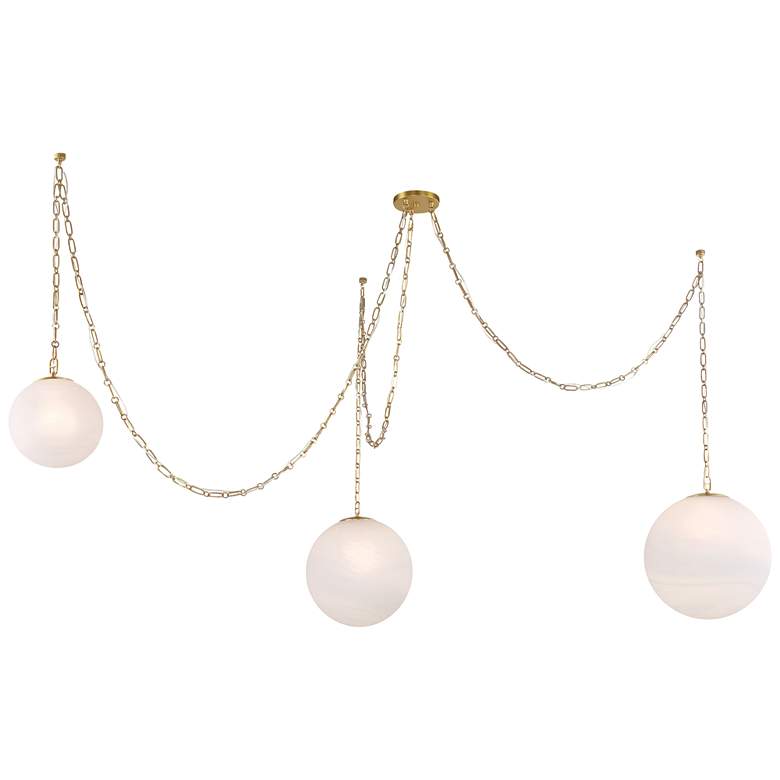 Image 1 Minka-Lavery Marbelle 3-Light 80.25-in Legacy Brass Indoor Pendant