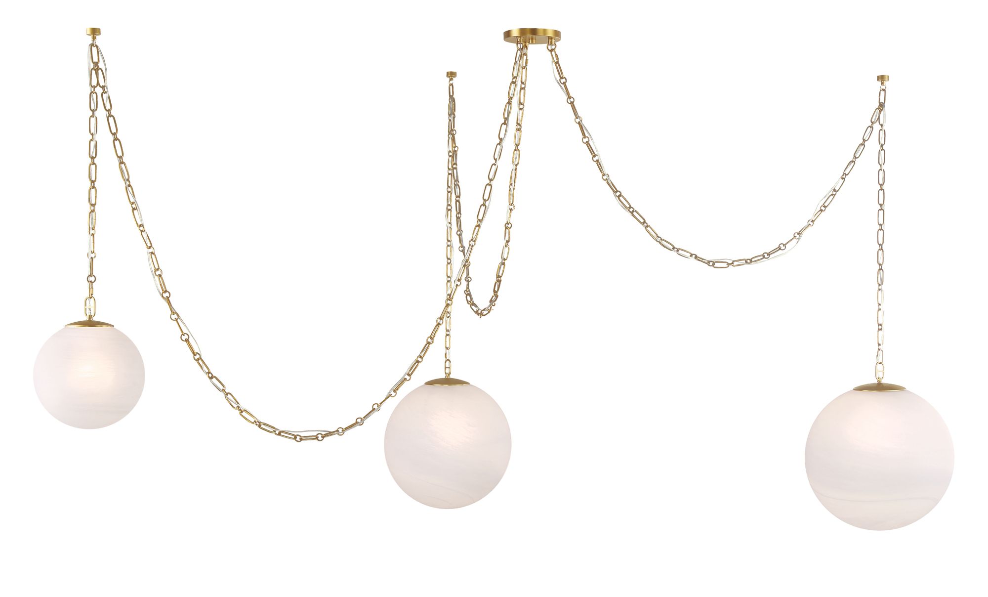 Minka-Lavery Marbelle 3-Light 80.25-in Legacy Brass Indoor Pendant