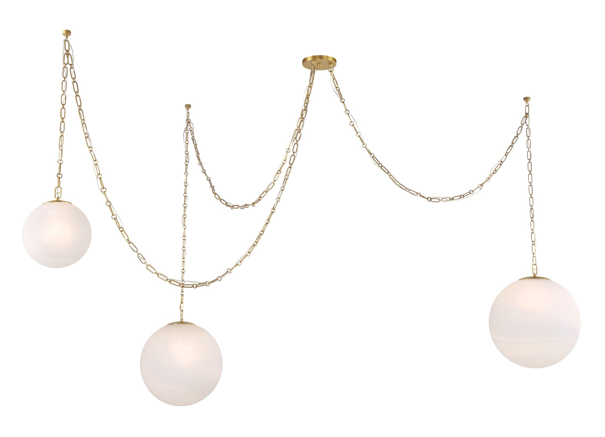 Image 6 Minka-Lavery Marbelle 3-Light 80.25-in Legacy Brass Indoor Pendant more views