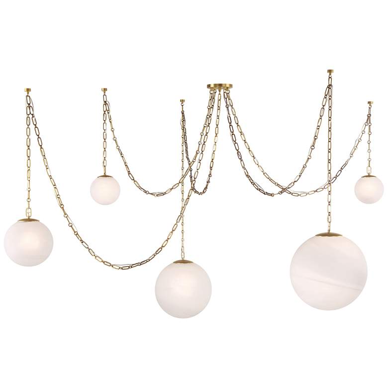 Image 2 Minka-Lavery Marbelle 5-Light 84.5-in Legacy Brass Indoor Pendant more views