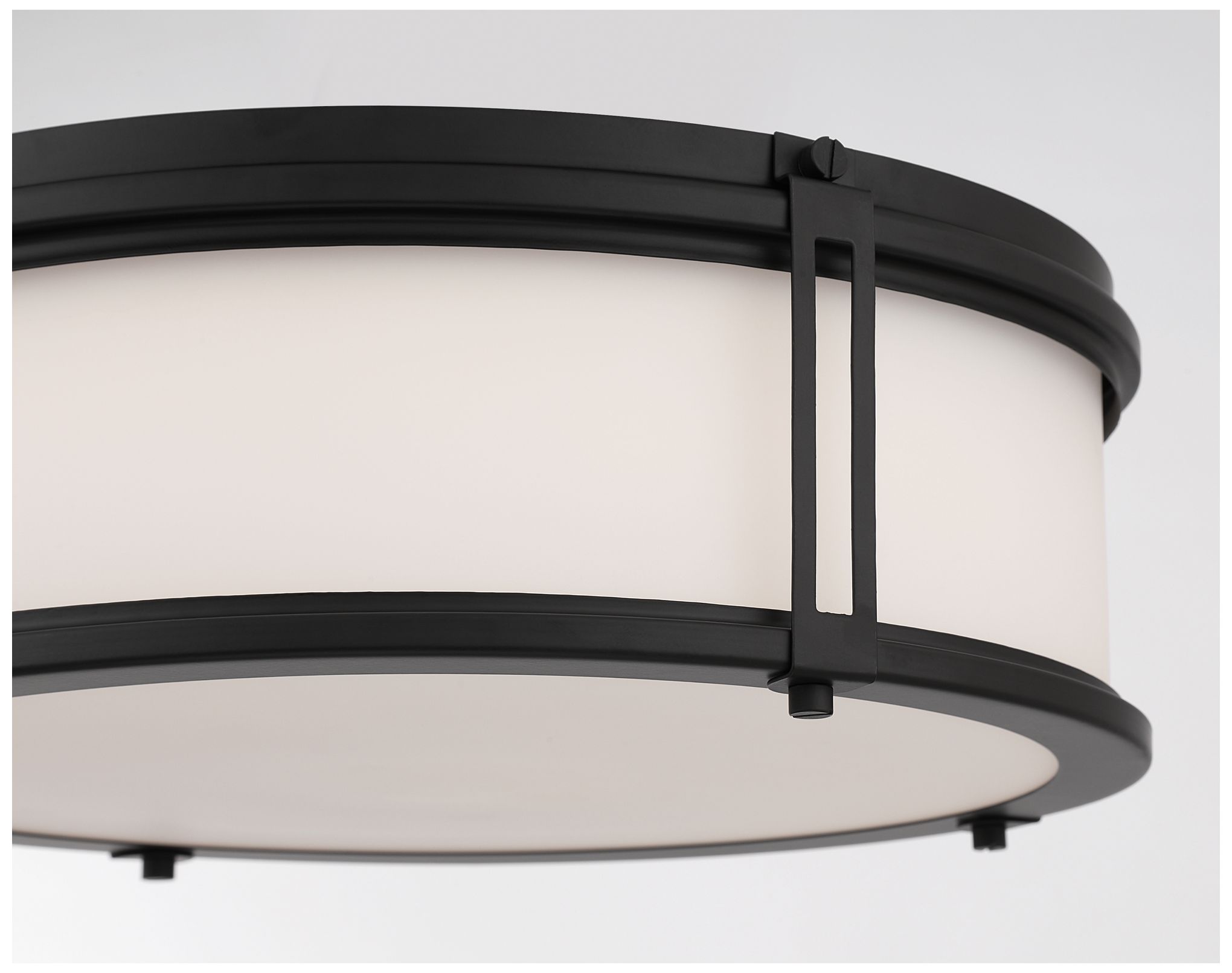 Image 7 Minka Lavery Merick LED 14.75-in Dark Matte Black Flush Mount with Shade more views