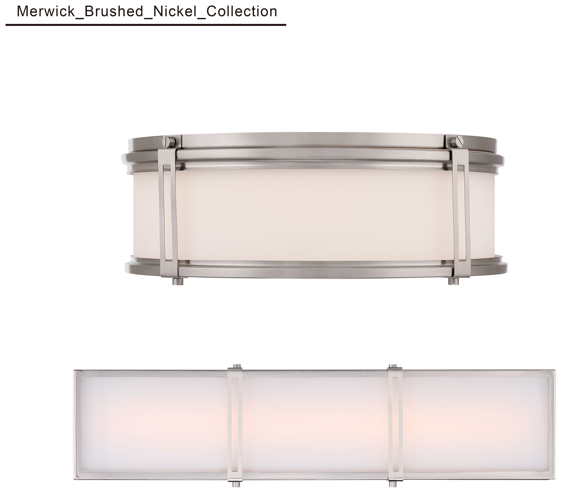 Minka Lavery Merick LED 24-in Brushed Nickel Vanity Light with Glass Shade