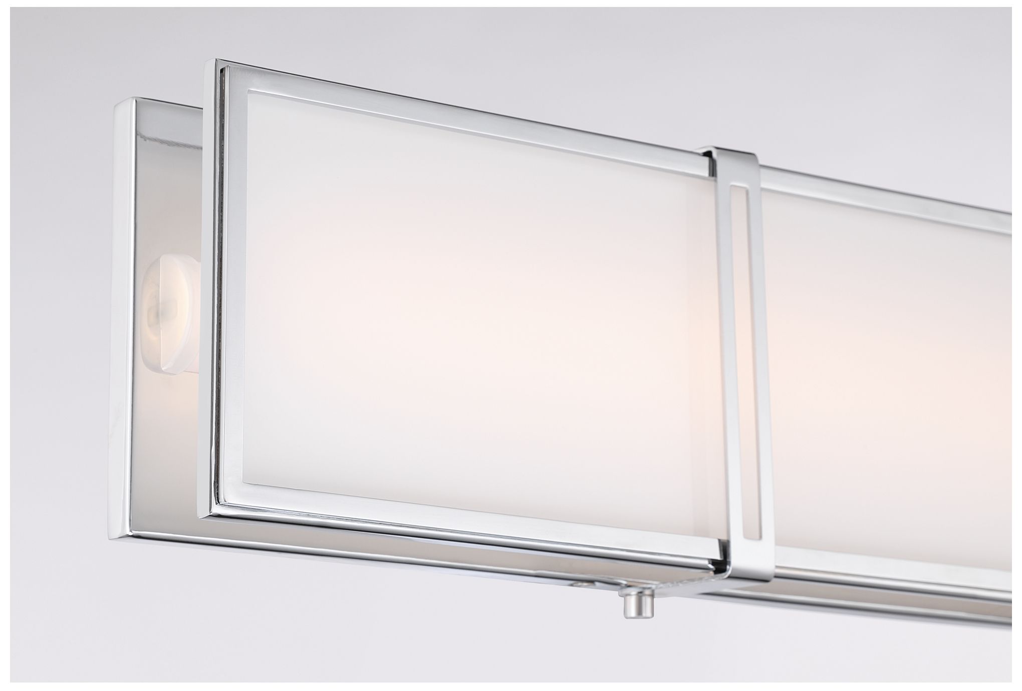 Minka Lavery Merick LED 24-in Chrome Vanity Light with Glass Shade