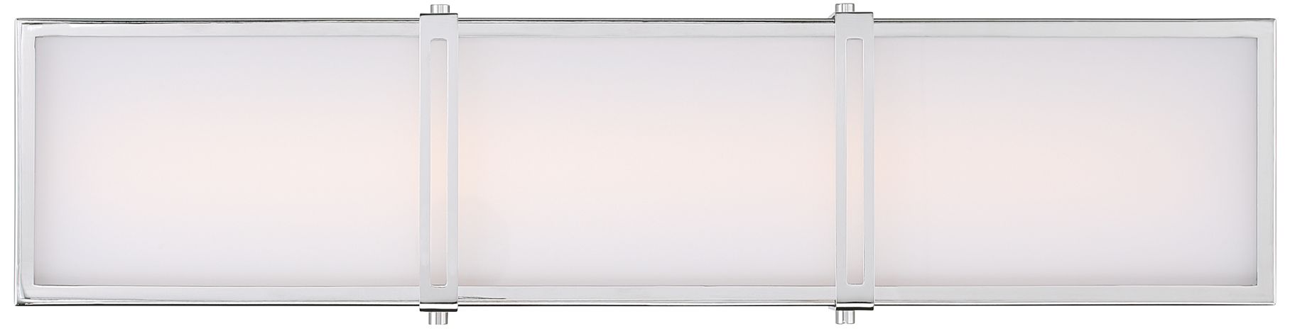 Minka Lavery Merick LED 24-in Chrome Vanity Light with Glass Shade