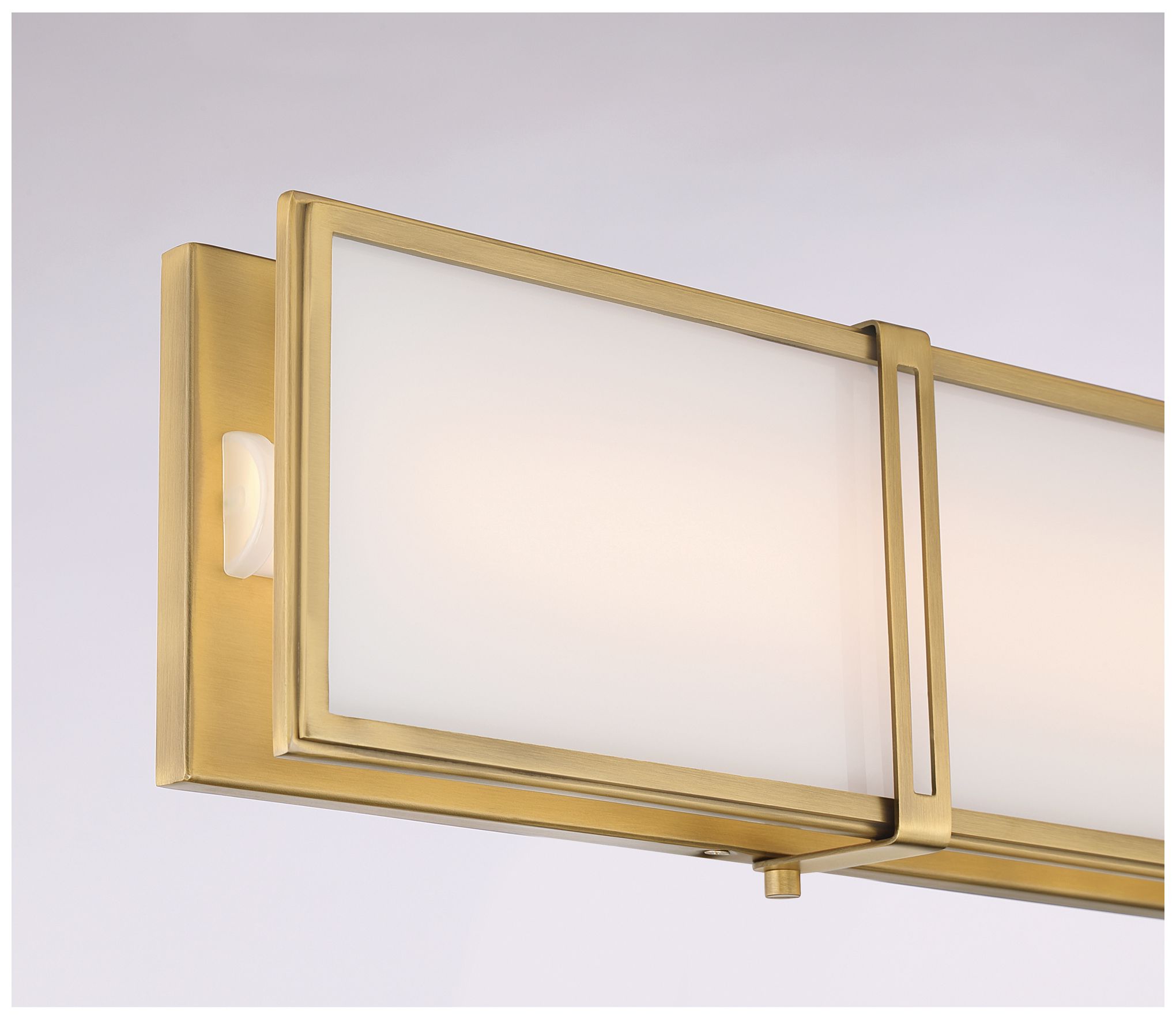 Minka Lavery Merick LED 24-in Legacy Brass Vanity Light with Glass Shade