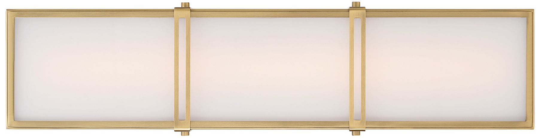 Minka Lavery Merick LED 24-in Legacy Brass Vanity Light with Glass Shade