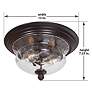 5_Minka Lavery Merrimack 13 1/2" Wide 2-Light Flush Mount Ceiling Light more views