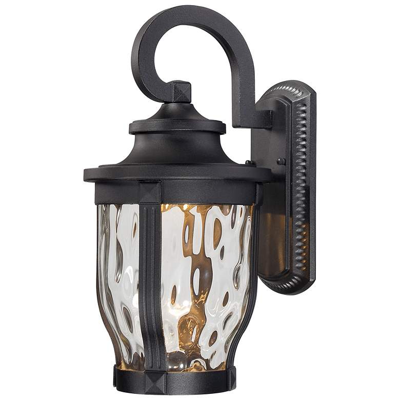 Image 2 Minka Lavery Merrimack 16 1/4" High Black LED Outdoor Wall Light