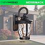 7_Minka Lavery Merrimack 16 1/4" High Black LED Outdoor Wall Light more views