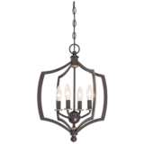 Minka-Lavery Middletown 4-Light Downtown Bronze and Gold Mini Chandelier