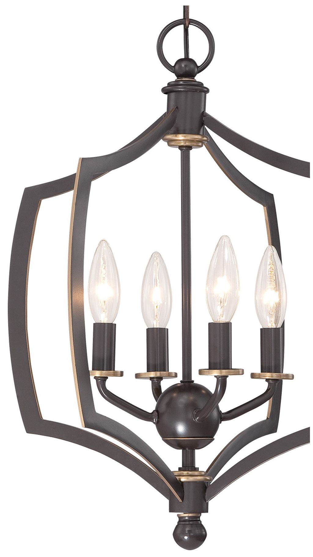 Image 4 Minka-Lavery Middletown 4-Light Downtown Bronze and Gold Mini Chandelier more views