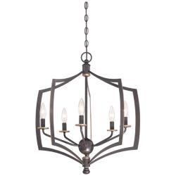 Minka-Lavery Middletown 5-Light Downtown Bronze and Gold Chandelier