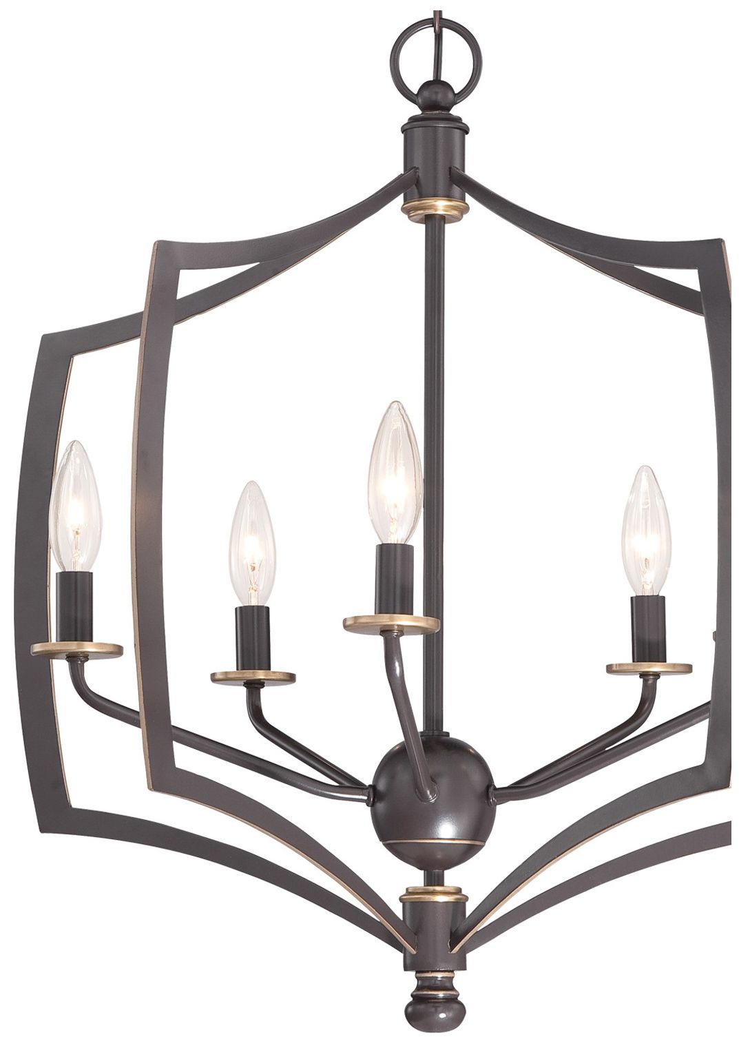 Image 2 Minka-Lavery Middletown 5-Light Downtown Bronze and Gold Chandelier more views