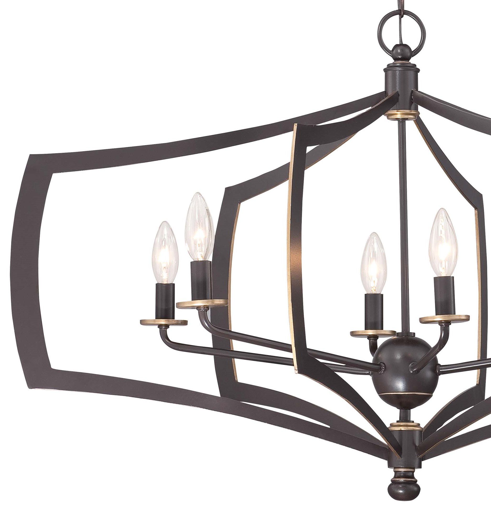 Image 3 Minka-Lavery Middletown 6-Light Downton Bronze and Gold Chandelier more views