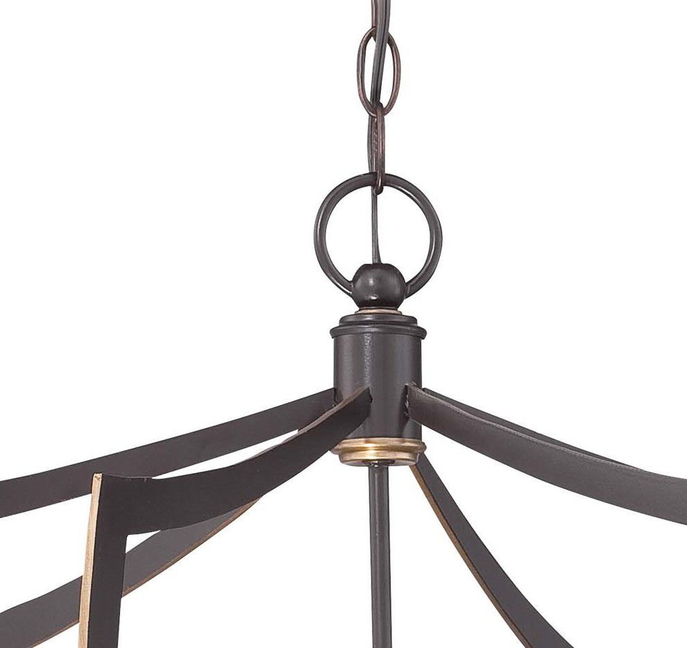 Image 4 Minka-Lavery Middletown 6-Light Downton Bronze and Gold Chandelier more views
