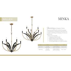 Image5 of Minka-Lavery Miller 9-Light 35.5-in Brass and Black Indoor Chandelier more views