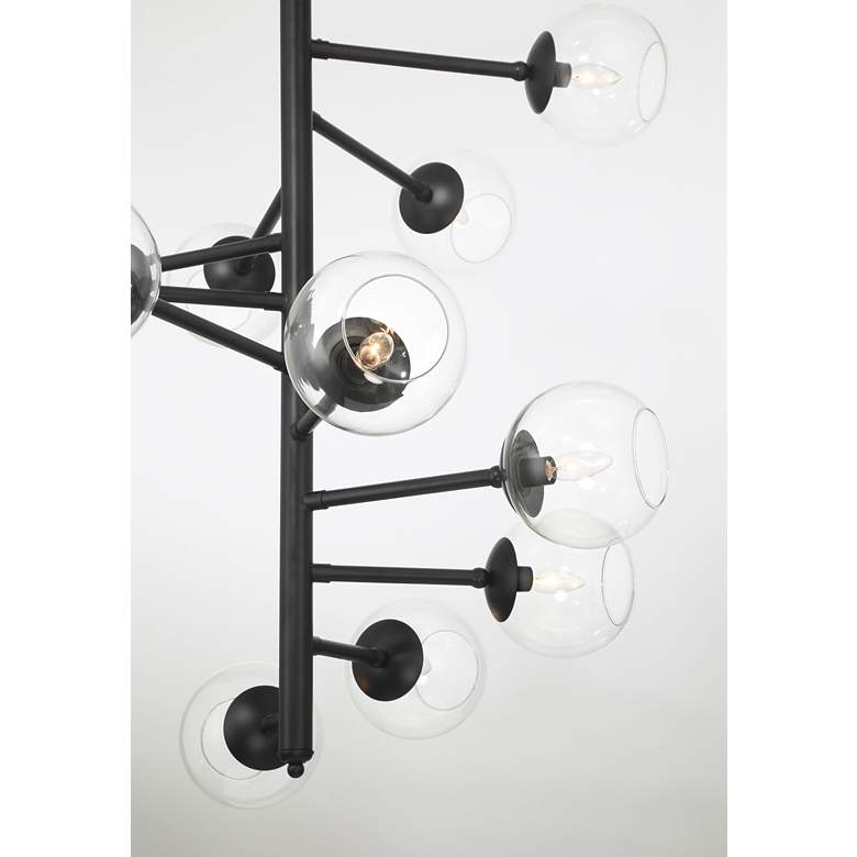 Image 5 Minka Lavery Millikan 15-Light 38.75-in Black Pendant with Glass Shades more views