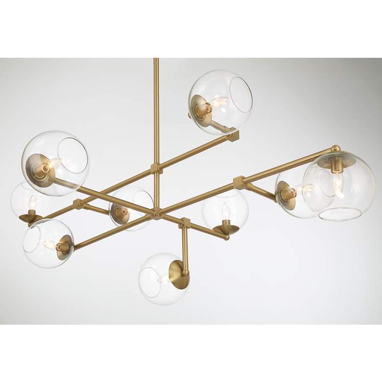Image 3 Minka Lavery Millikan 9-Light 64-in Brass Pendant with Clear Glass Shades more views