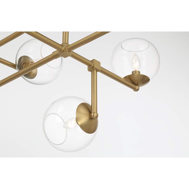 Image 4 Minka Lavery Millikan 9-Light 64-in Brass Pendant with Clear Glass Shades more views