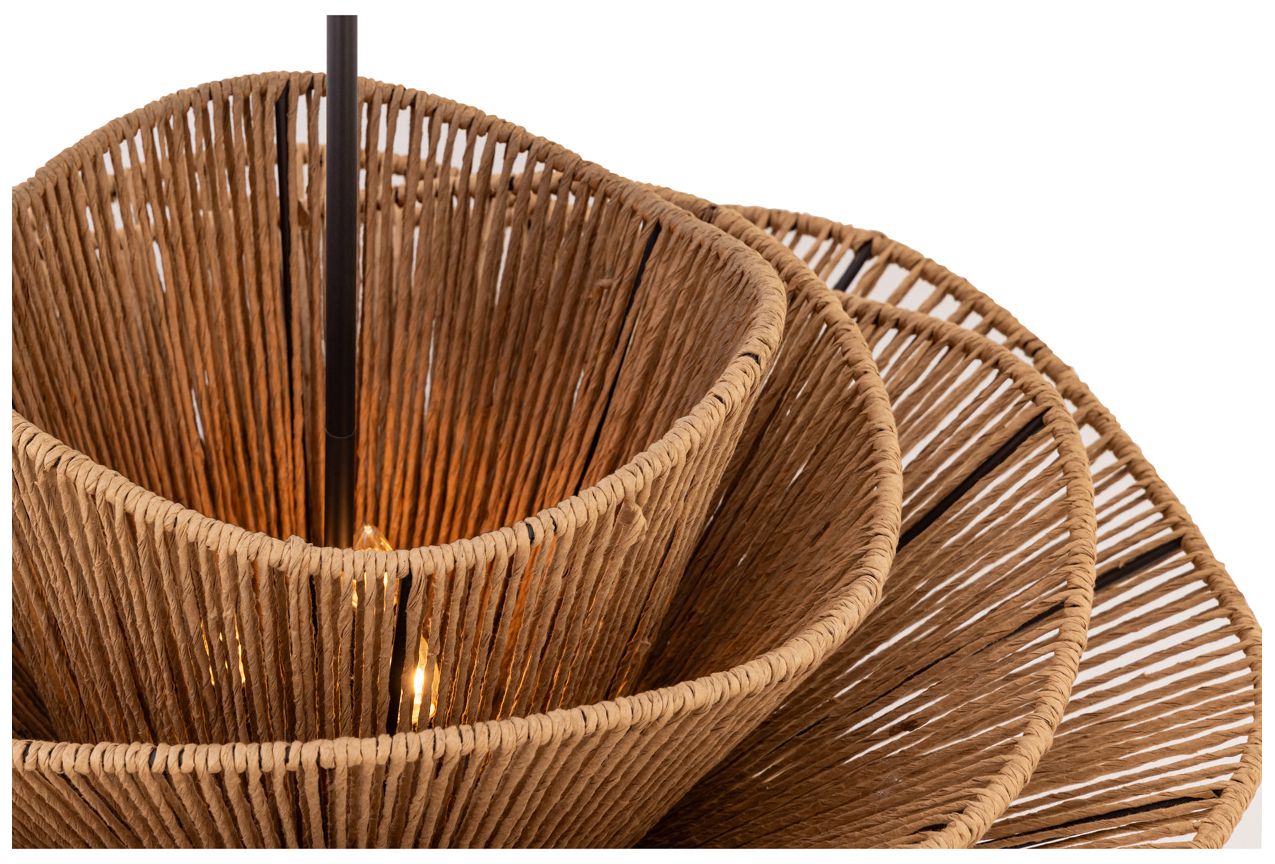 Minka Lavery Mireth 6-Light 28-in Dark Bronze Pendant with Raffia Shade