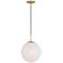 Minka-Lavery Mist 1-Light 11.75-in Legacy Brass Indoor Pendant