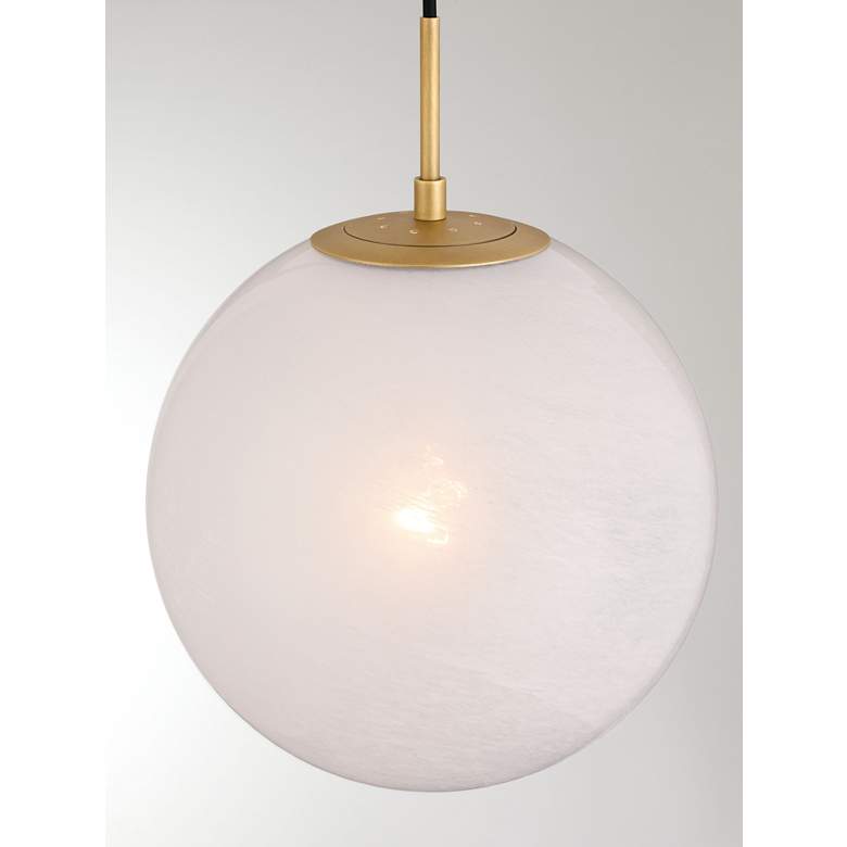 Image 2 Minka-Lavery Mist 1-Light 11.75-in Legacy Brass Indoor Pendant more views