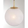 2_Minka-Lavery Mist 1-Light 11.75-in Legacy Brass Indoor Pendant more views