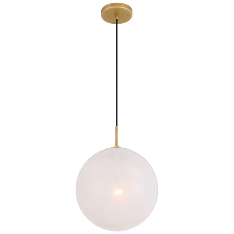 Image 4 Minka-Lavery Mist 1-Light 11.75-in Legacy Brass Indoor Pendant more views