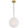 4_Minka-Lavery Mist 1-Light 11.75-in Legacy Brass Indoor Pendant more views