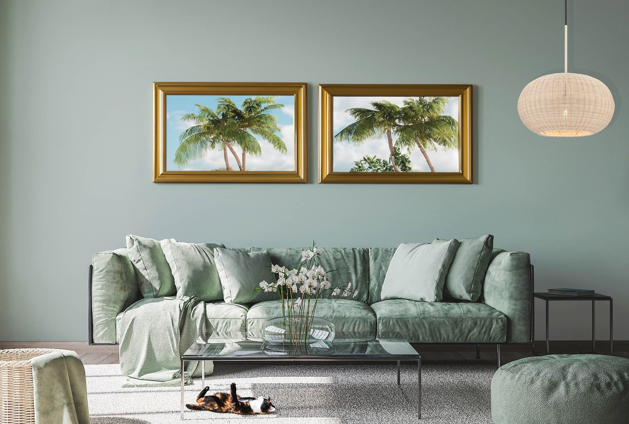 Image 3 Minka-Lavery Modjeska 1-Light Coal Black Pendant with Natural Rattan Shade more views