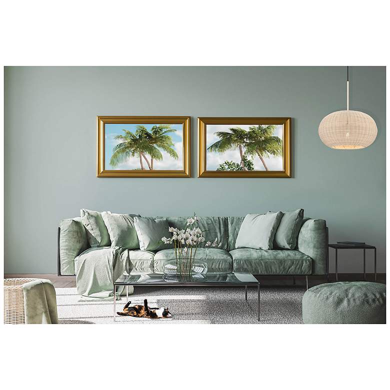 Image 3 Minka-Lavery Modjeska 20" Wide Black and Natural Rattan Shade Pendant more views