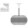 7_Minka-Lavery Modjeska 20" Wide Black and Natural Rattan Shade Pendant more views