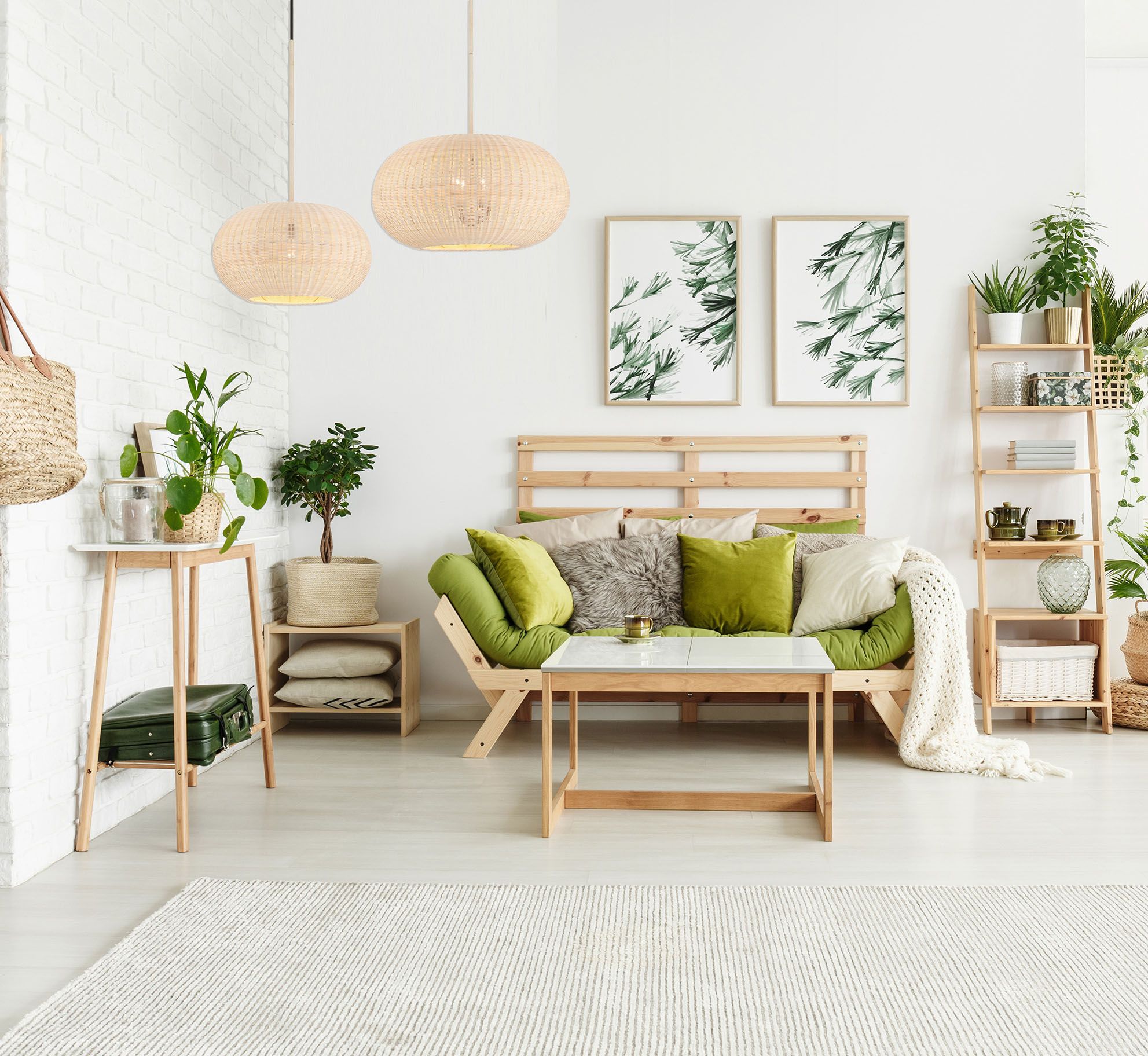 Image 4 Minka-Lavery Modjeska 4-Light Coal Black Pendant with Natural Rattan Shade more views