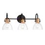 3_Minka Lavery Monico 26" Wide Bronze and Brass 3-Light Bath Light more views