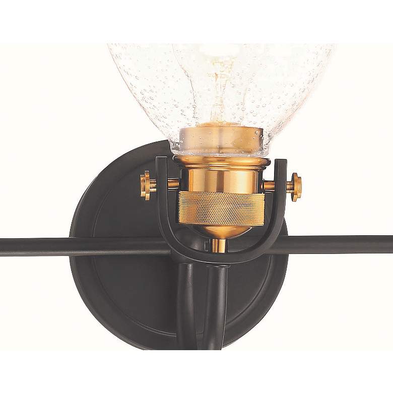 Image 5 Minka Lavery Monico 26" Wide Bronze and Brass 3-Light Bath Light more views