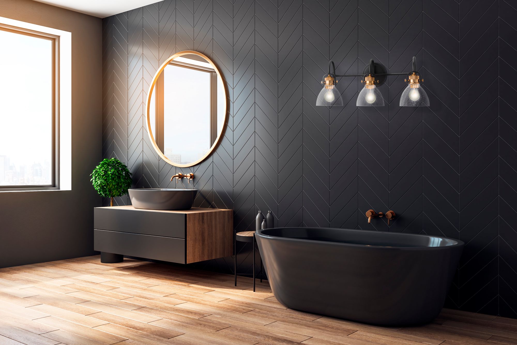 Image 4 Minka-Lavery Monico 3-Light Bronze Bath Bar more views