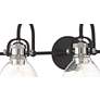 3_Minka Lavery Monico 35 3/4" Matte Black and Nickel 4-Light Bath Light more views