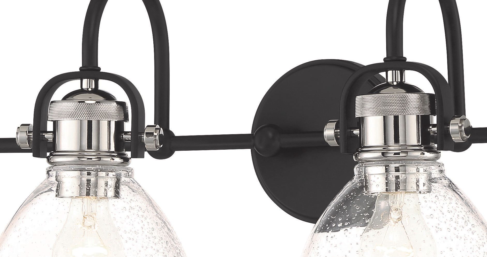 Image 3 Minka-Lavery Monico 4-Light Coal and Polished Nickel Bath more views