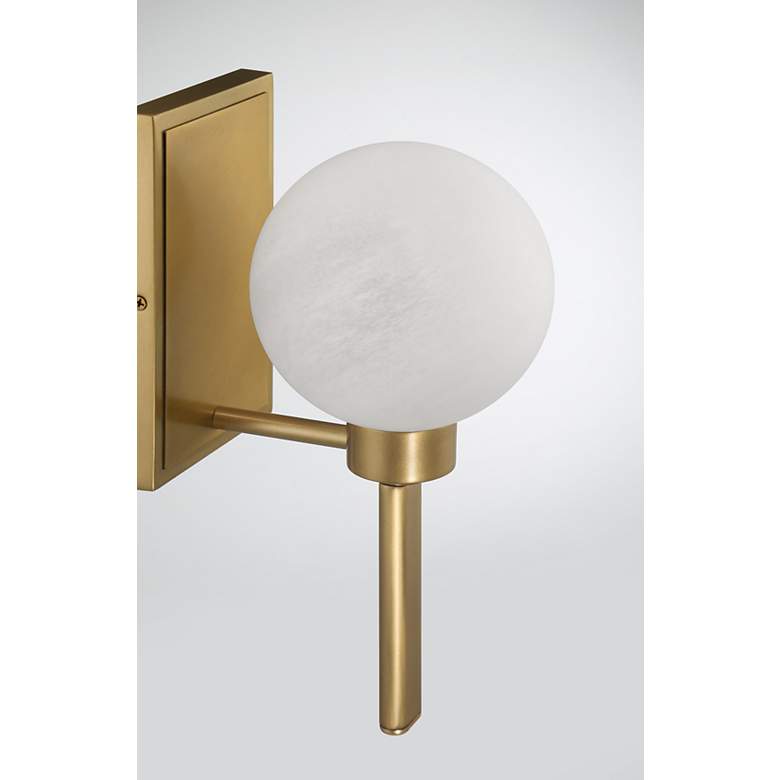 Image 5 Minka Lavery Mooncrest 1-Light 6-in Legacy Brass Indoor Vanity Light more views