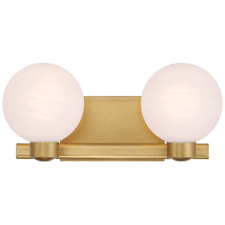 Image 1 Minka Lavery Mooncrest 2-Light 16-in Legacy Brass Indoor Vanity Light