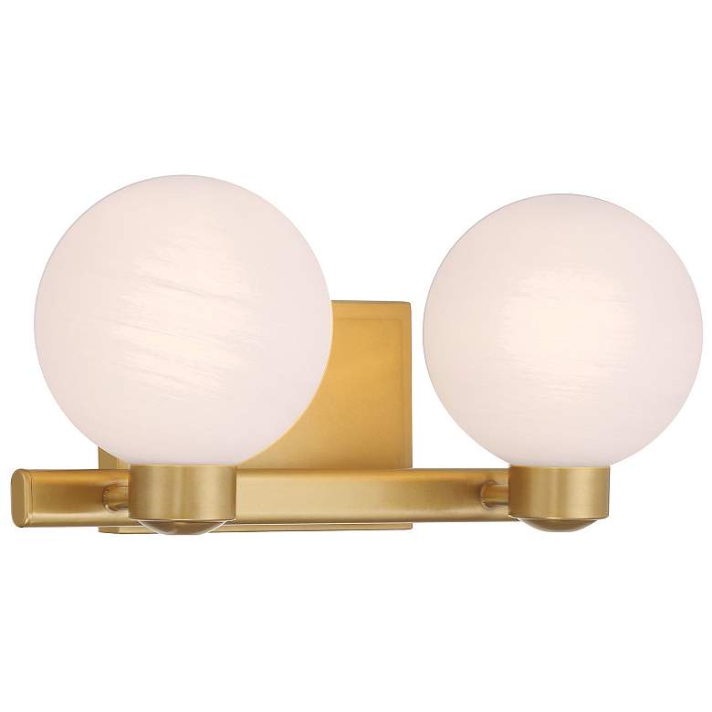 Image 2 Minka Lavery Mooncrest 2-Light 16-in Legacy Brass Indoor Vanity Light more views
