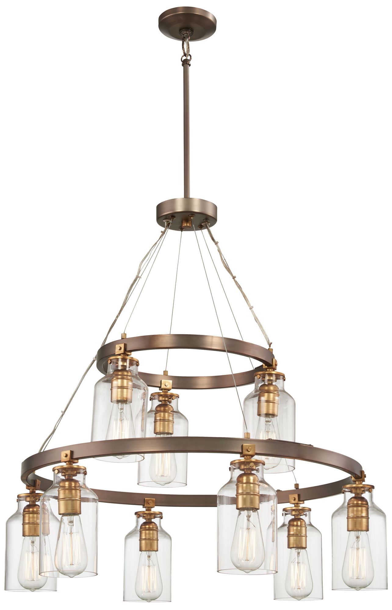 Image Minka-Lavery Morrow 9-Light Bronze Chandelier