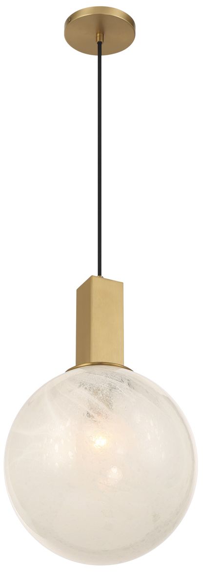 Thumbnail3 of Minka Lavery Narra 1-Light 12-in Legacy Brass Pendant with Shade more views