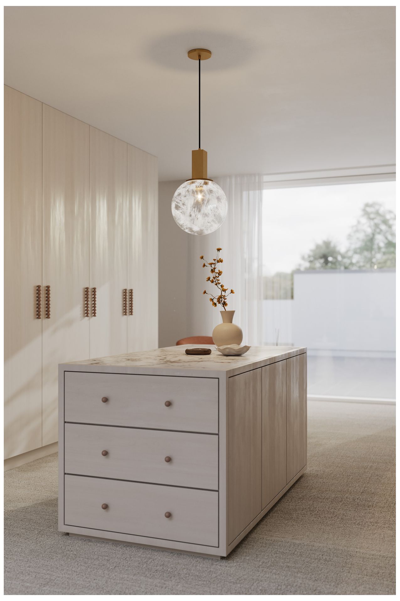 Thumbnail4 of Minka Lavery Narra 1-Light 12-in Legacy Brass Pendant with Shade more views