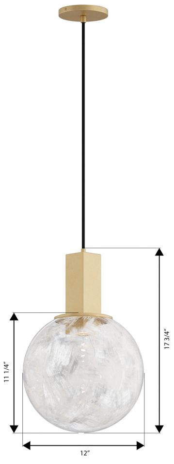Minka Lavery Narra 1-Light 12-in Legacy Brass Pendant with Shade